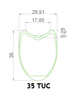 Venn Rev 35 TUC rim profile