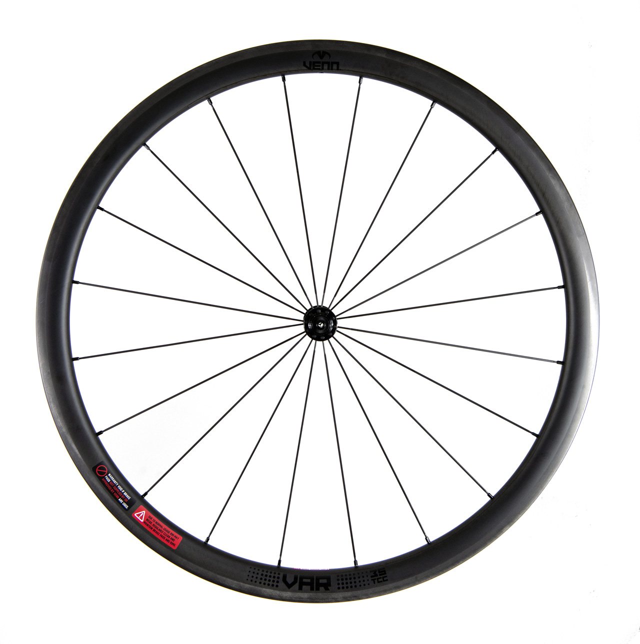 Venn Var 35 TCC filament wound tubeless clincher rim brake carbon wheels 1 venn-var-35-tcc-front_1280