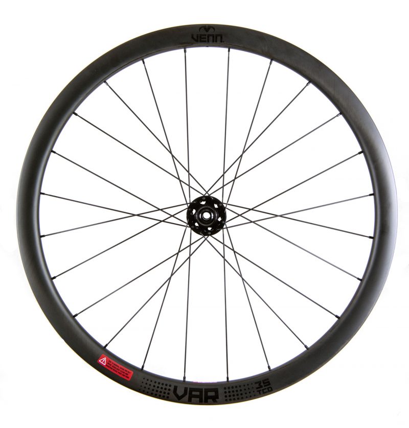 Venn Var 35 TCD filament wound tubeless clincher road disc brake bike 35mm carbon wheels