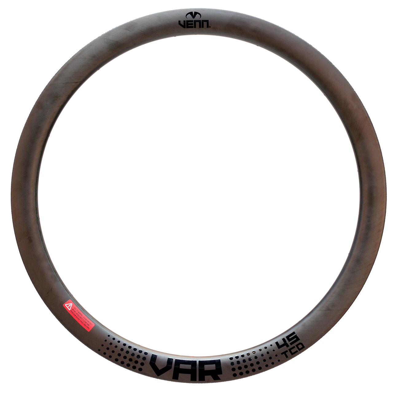 Venn Var 45 TCD filament wound tubeless clincher road disc brake bike 45mm carbon rim