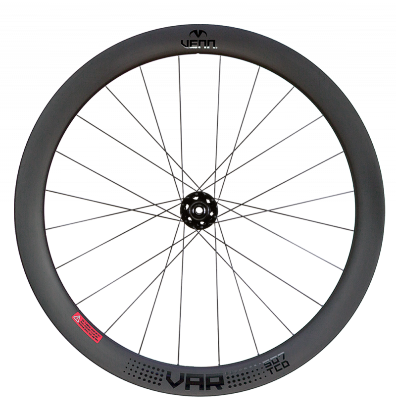 Venn Var 507 TCD filament wound tubeless clincher road disc brake bike 50mm carbon wheels