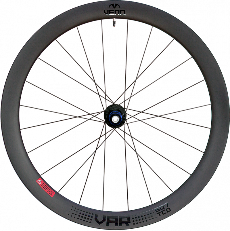 Venn Var 507 TCD filament wound disc brake tubeless compatible clincher wheels