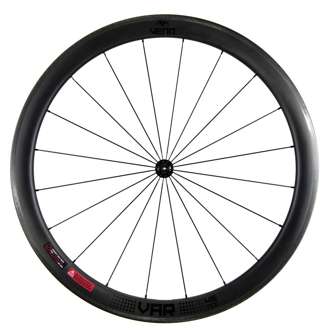 Venn Var 45 TCC filament wound tubeless clincher rim brake bike 45mm carbon wheels