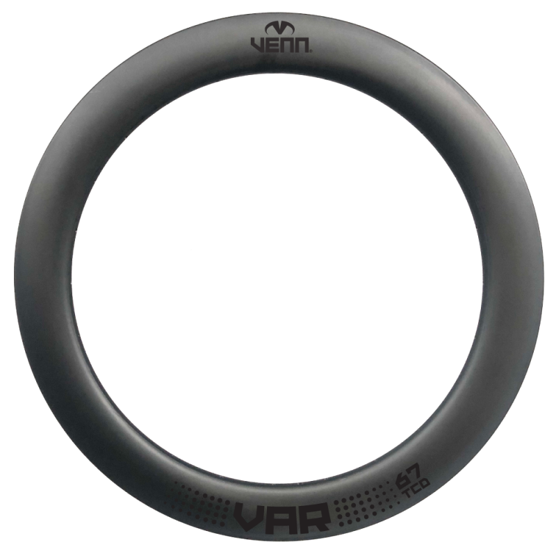 Venn Var 67 TCD filamento avvolto tubeless copertoncino freno a disco bici cerchio in carbonio
