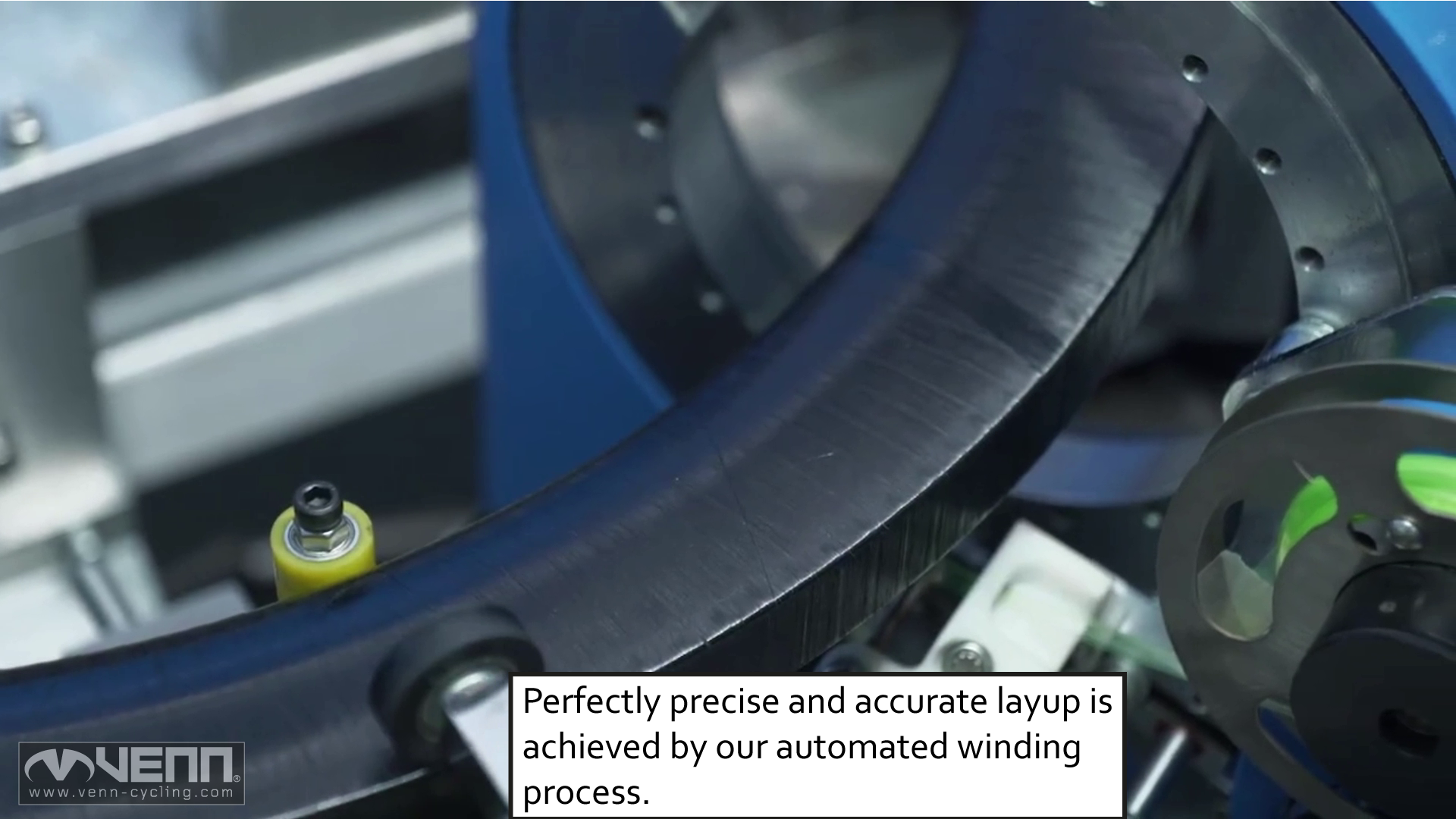 Venn rims precise and accurate layup through filament winding