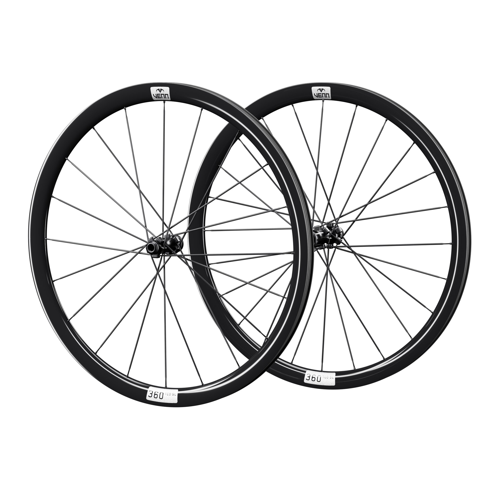 Venn 360 C SL carbon wheelset, 360 TCD SL rims (render)