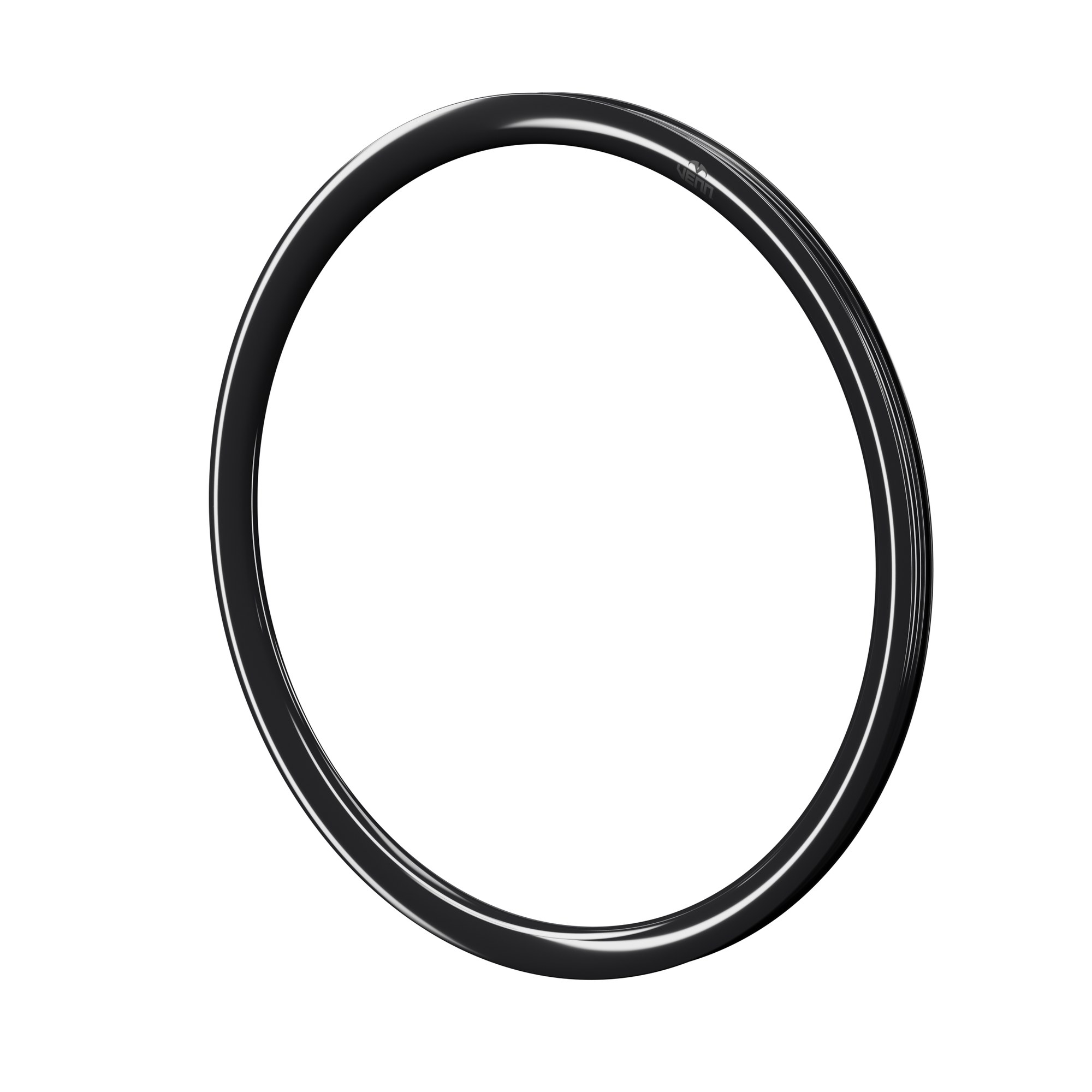 Venn 360 TCD carbon rim, uncoated gloss finish, three-quarter view