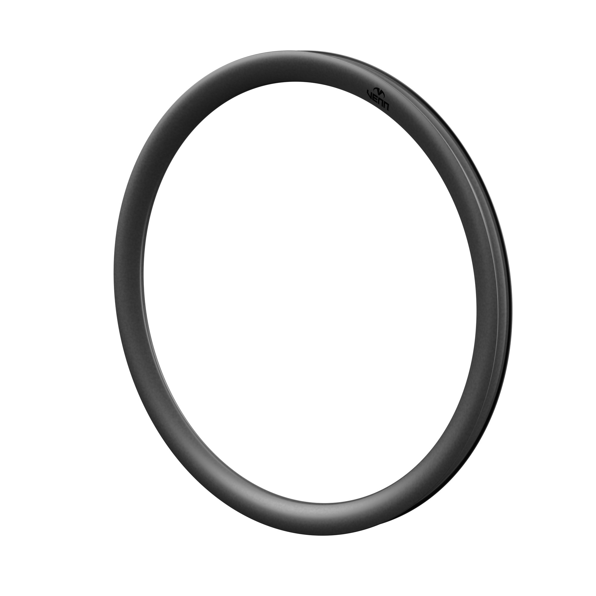 Venn 440 TCD UL 32" carbon rim, uncoated matte finish, three-quarter view