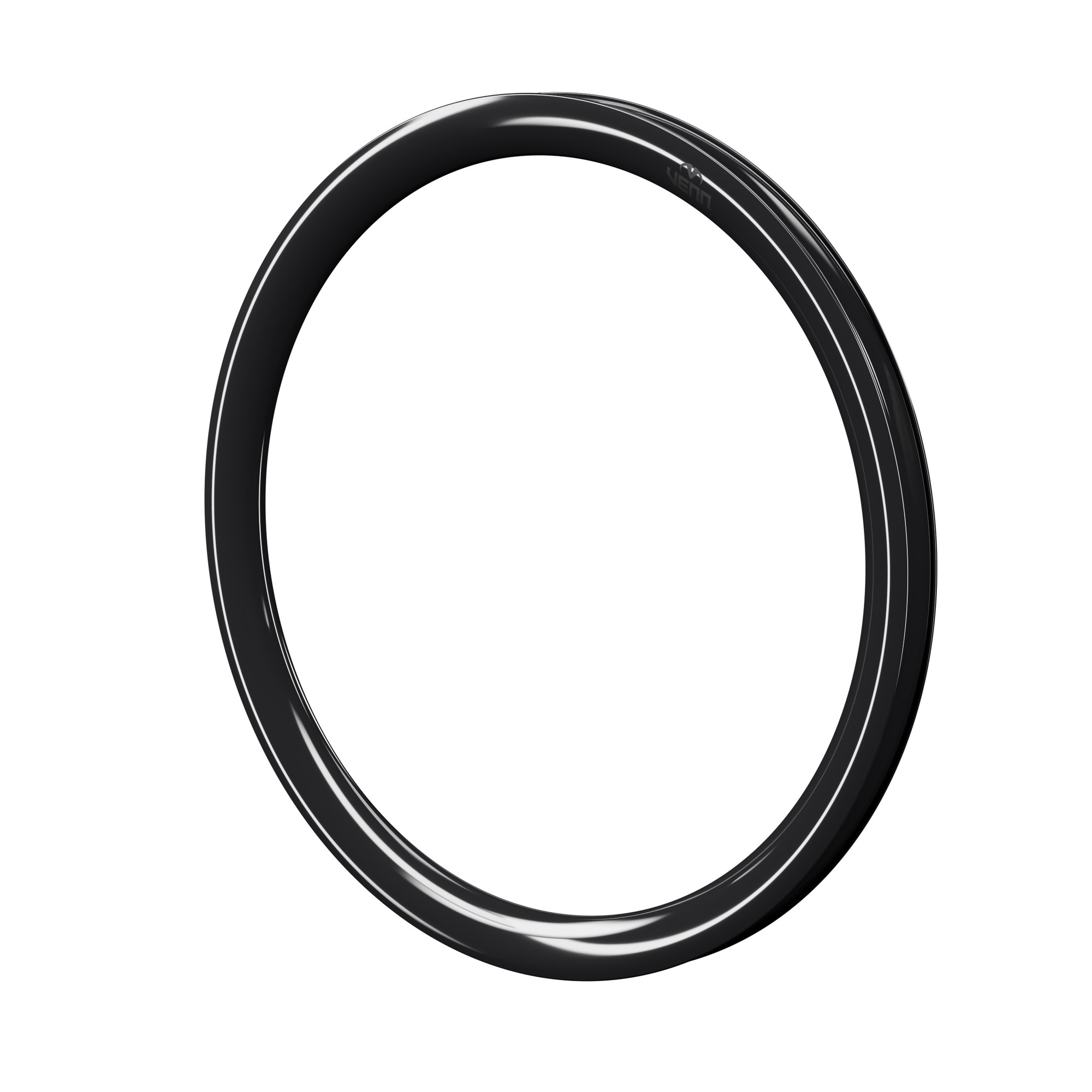 Venn 440 TCD UL carbon rim, uncoated gloss finish, three-quarter view
