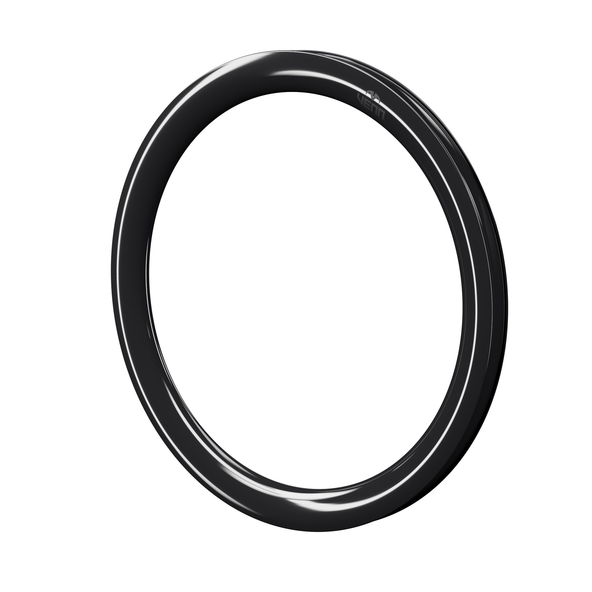 Venn 540 TCD UL carbon rim, uncoated gloss finish, three-quarter view