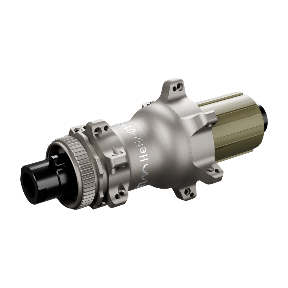 Venn Helix-01 rear hub with the Shimano HG freehub (render)