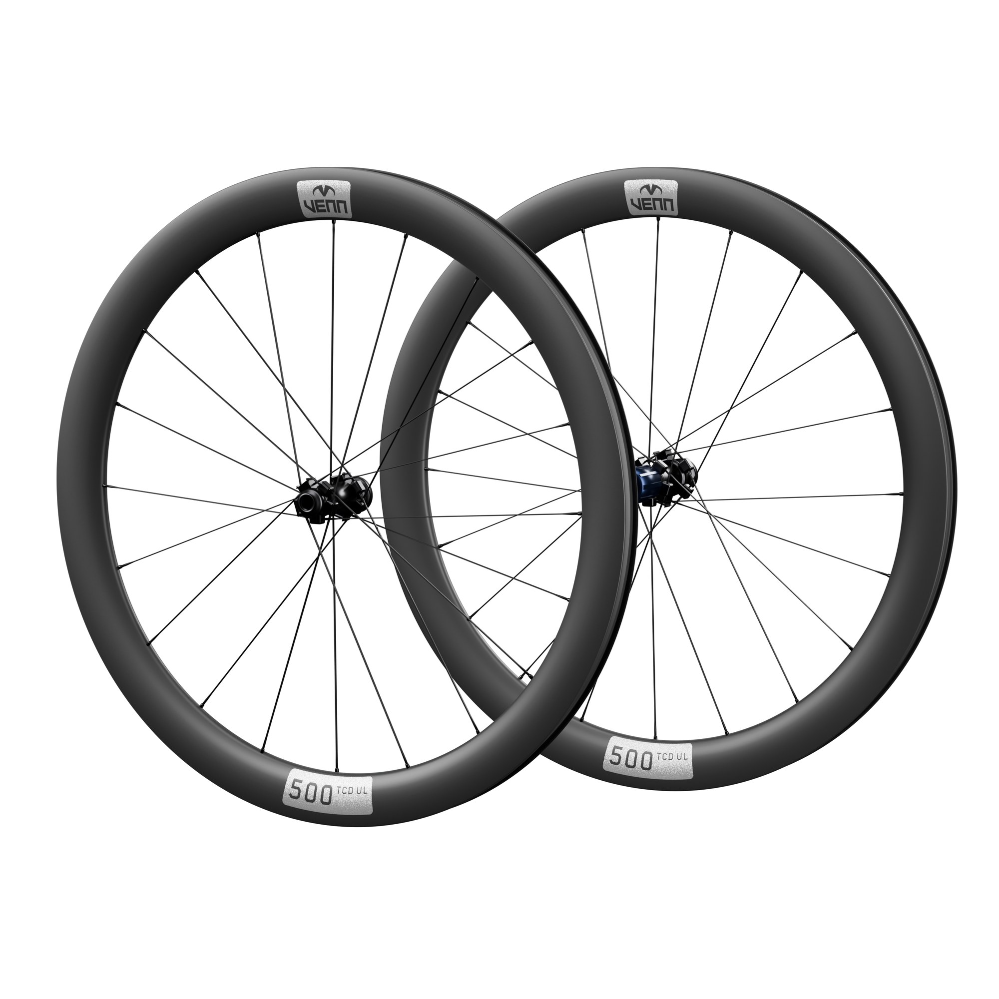 Venn 500 C UL carbon spoke wheelset, 500 TCD UL rims (render)