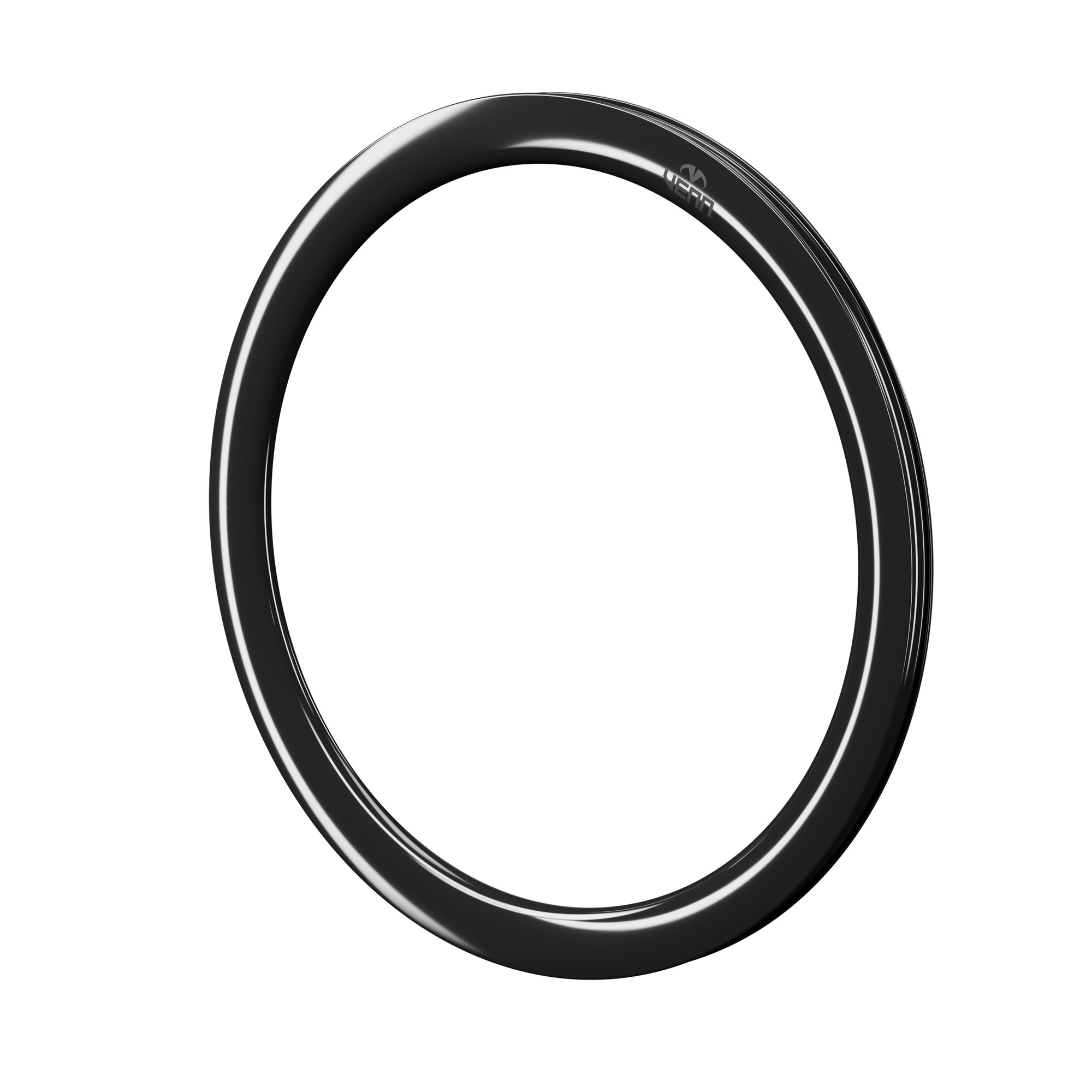 Venn 501 TCD carbon rim, uncoated gloss finish, three-quarter view